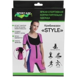 Комбинезон для похудения «Style», размер XL, Черный/синий