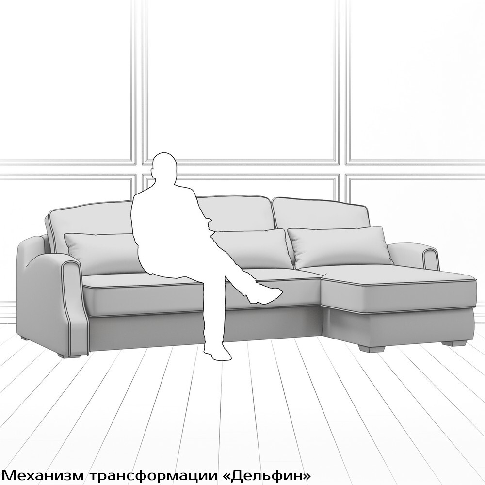 Диван Корса (с механизмом) DCr