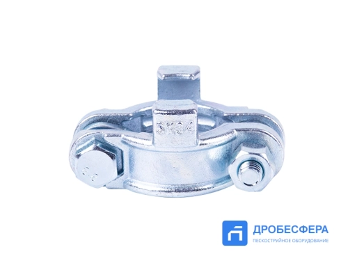 Хомут силовой двухболтовый сталь SK 34 3/4" с фиксаторами