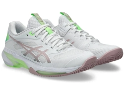 Женские теннисные кроссовки Asics Solution Speed FF 4 Clay - white/morganite