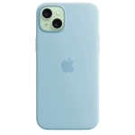 Силиконовый чехол с поддержкой MagSafe Apple Silicone Case для iPhone 15 Plus, Light Blue (Светло-голубой)