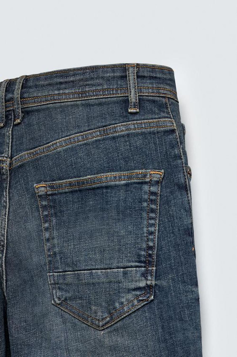 ZARA УКОРОЧЕННЫЕ ДЖИНСЫ SKINNY, СИНИЙ