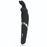 Черный вибратор Rabbit Rechargeable Wand Vibrator - 26,7 см. (Цвет: черный)