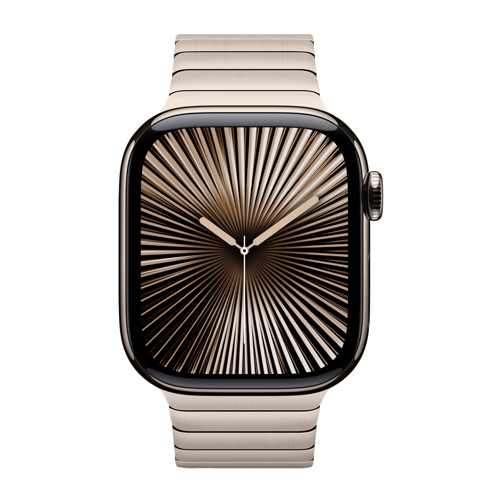 Умные часы Apple Watch Series 10 GPS + Cellular, 42mm, Natural Titanium Case with Link Bracelet, Natural