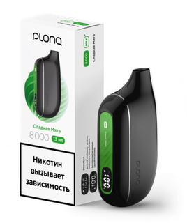 Купить Одноразовый Pod Plonq Max Smart - Сладкая Мята (8000 затяжек)