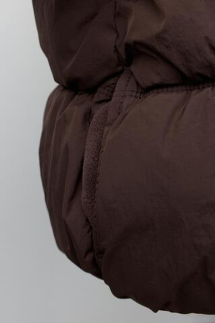 ZARA СТЕГАНАЯ КУРТКА WATER REPELLENT, КОРИЧНЕВЫЙ