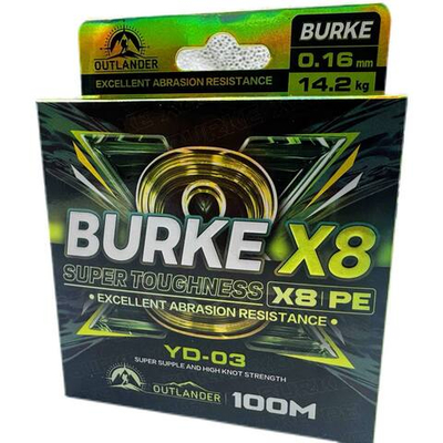 Плетенка BURKE X8 100м - 0.30мм