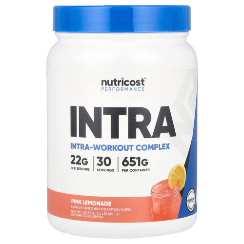 Nutricost, Performance, комплекс для приема во время тренировки, со вкусом розового лимонада, 651 г (1,4 фунта)