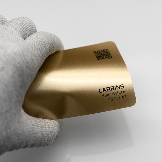 Веер образцов виниловой цветной пленки Carbins