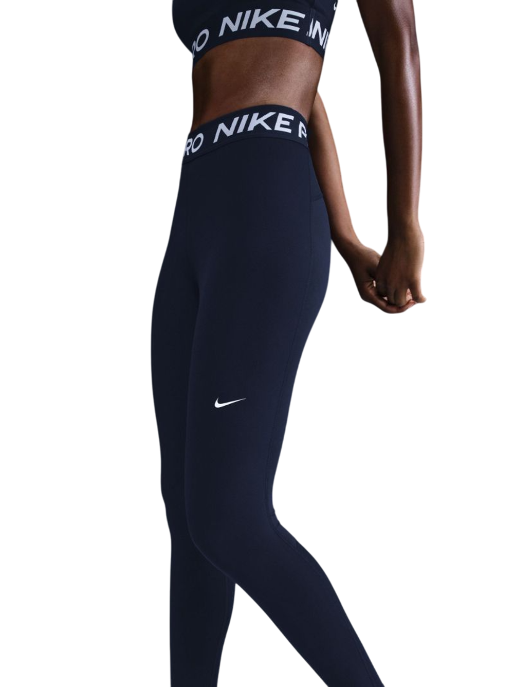 Женские леггинсы Nike Pro 365 Tight - midnight navy/white