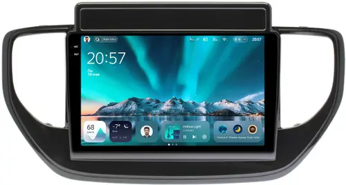 Магнитола для Hyundai Solaris 2 2020-2022 (штатная навигация) - Teyes CC4 монитор 9.2" 2K QLED на Android 14, Быстрейшая, Snapdragon 680, DSP, CarPlay, 4G SIM-слот