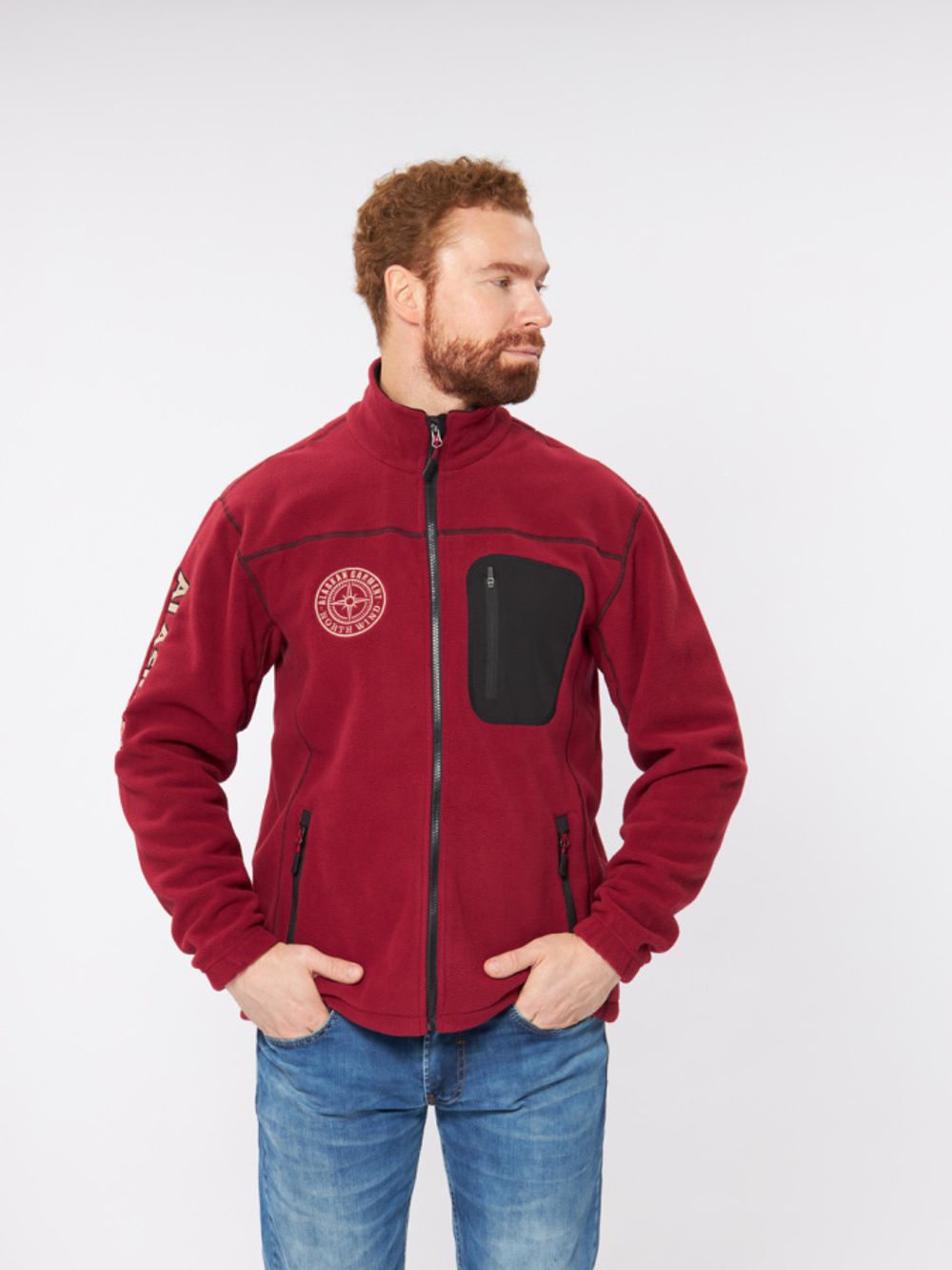 Куртка флисовая Alaskan NorthWind бордовый    XS