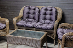 Комплект мебели из искусственного ротанга Мэдисон (Medison) Terrace Set с подушками на сидение и спинку