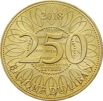 250 ливров 2018 Ливан