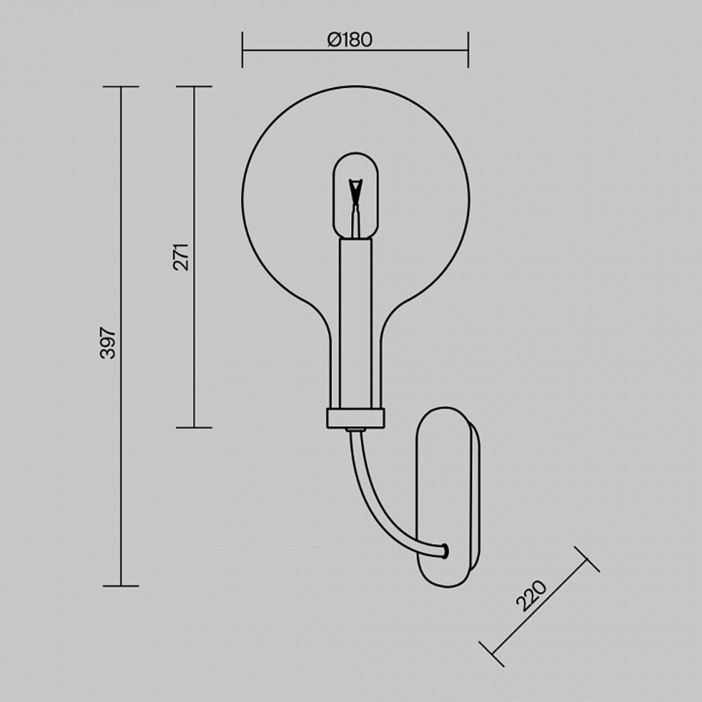 Бра Maytoni Status MOD333WL-01B
