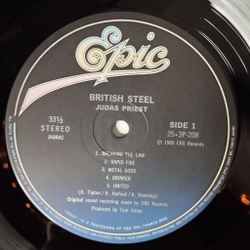 Винтажная виниловая пластинка LP Judas Priest British Steel (Japan 1980) (No Obi) Breaking The Law