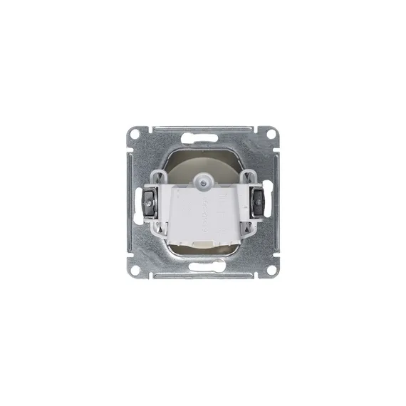 Розетка без заземления без шторок Systeme Electric AtlasDesign Алюминий ATN000341