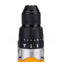 Дрель-шуруповерт аккумуляторная (JCB-18CD-B-E) 18V, max 45Nm в комплекте с зарядным устройством (JCB-18VFC-E) 2.4A и батареей аккум(JCB-20LI-E) 2.0AH JCB JCB-18CD-2XB-E