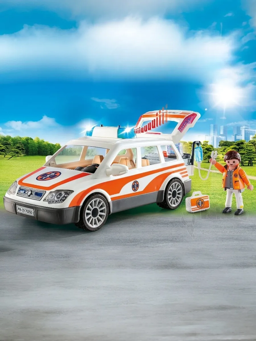 Набор Скорая помощь Playmobil 70050 свет, звук