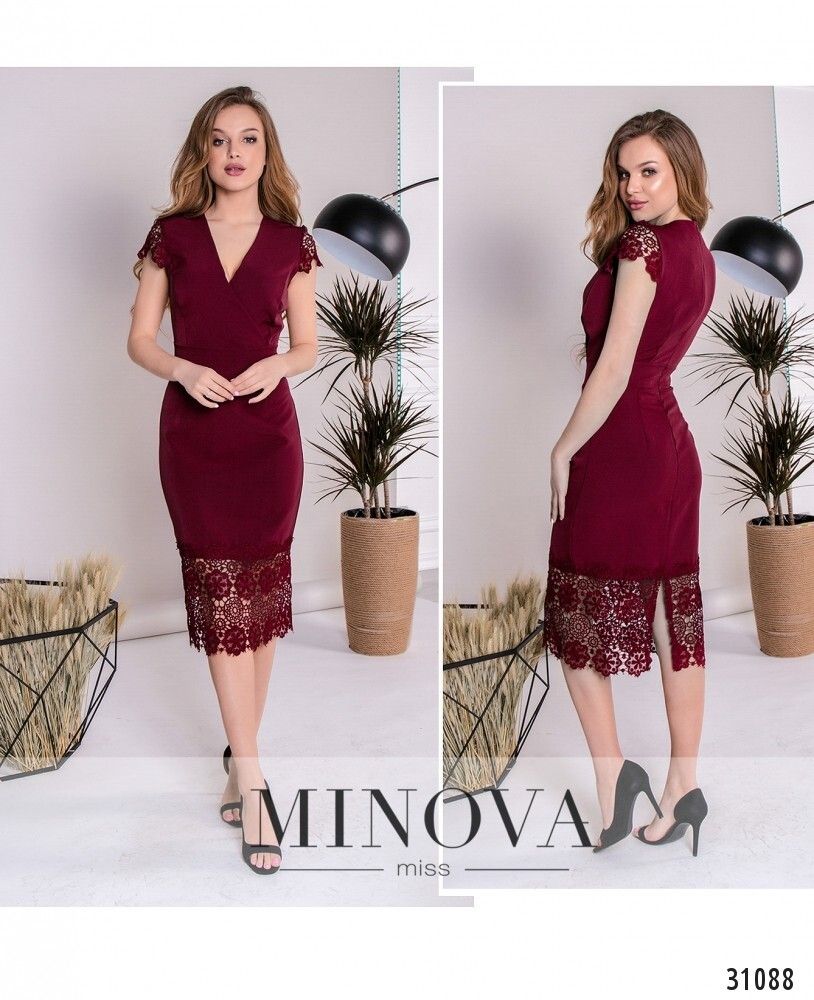 Платье 1082-марсала Minova Платье 1082-марсала Minova
