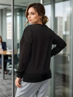 Свитшот свободного кроя без начеса (oversize)