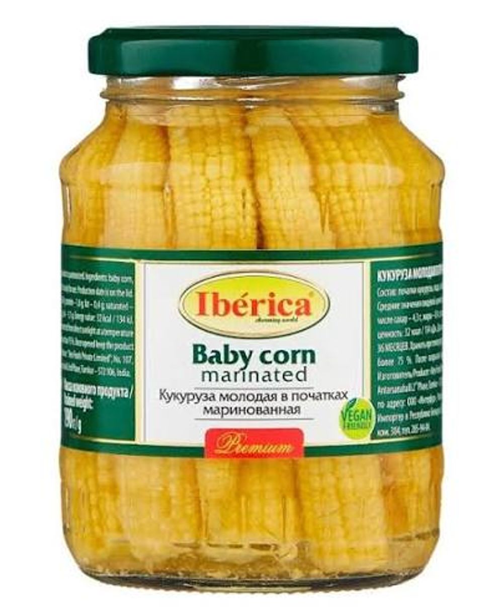 Кукуруза Ibelica Молодая маринованная консервированная 330гр