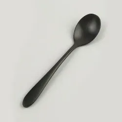 Ложка чайная 14,3 см матовая черный цвет PVD Alessi-Black P.L. [12]