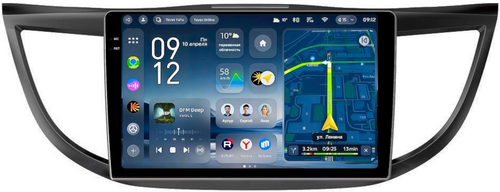 Магнитола для Honda CR-V 4 2012-2016 (большая рамка) - Teyes CC4-PRO монитор 10.36" 2K QLED на Android 13, Быстрейшая, Snapdragon 778G, ИИ, CarPlay, DSP, 4G SIM-слот