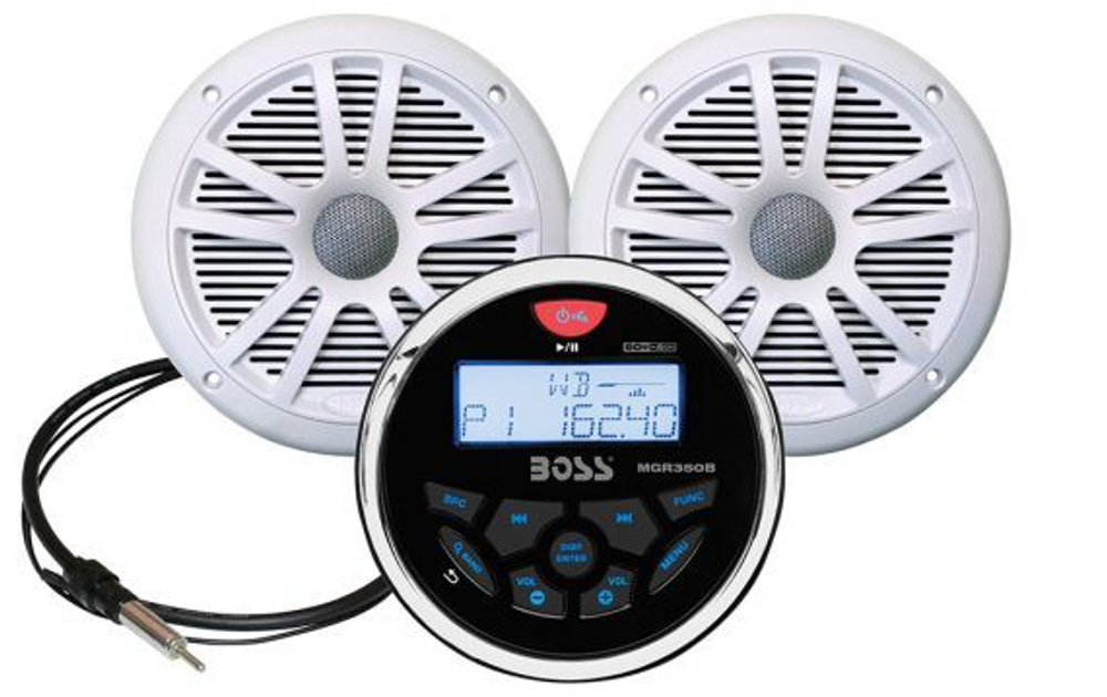 Морская, влагозащищенная, аудиосистема Boss Audio MCKGB350W.6, 180 Вт