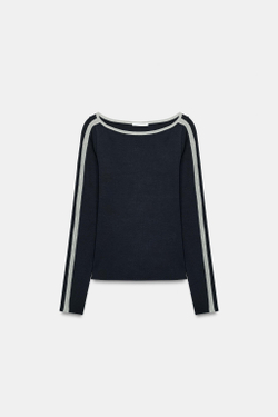 ZARA ЛОНГСЛИВ С ЛАМПАСАМИ, СЕРЫЙ/СИНИЙ