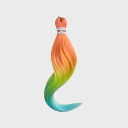 Канекалон M11 Easy Braid (искусственные волосы) 3 цветный Pink/ yellow/ mint
