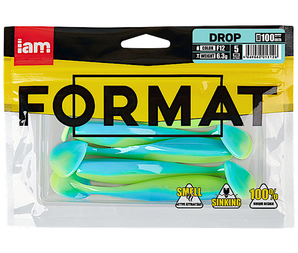 Мягкая приманка IAM Format Drop 100мм 6.3г -
