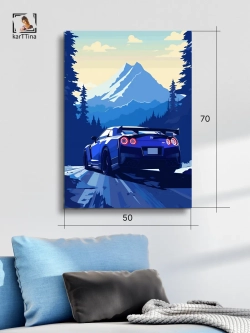 Картина на стену "Nissan" 50х70см 1шт.