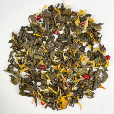 Зеленый чай BERRY-TEA с имбирем и медом | 18гр под стакан | Эконом