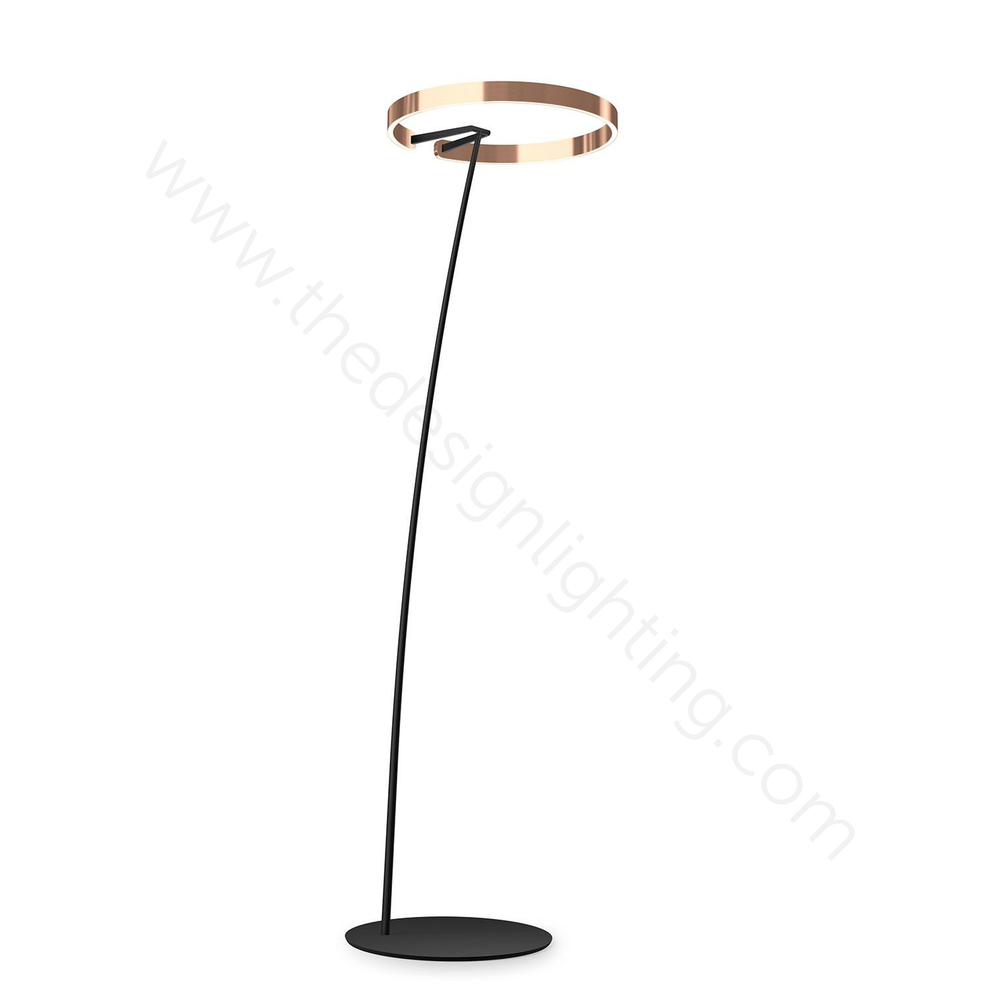 Floor design lamp  Mito by Occio (Rose gold,  H185)
