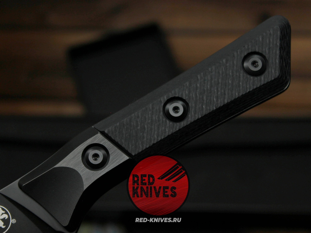 Кухонный нож Microtech Boning кастом - клинок DLC, больстеры титан, рук. Carbon