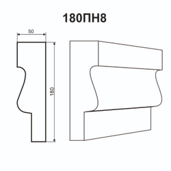 Наличник 180ПН8 180х50