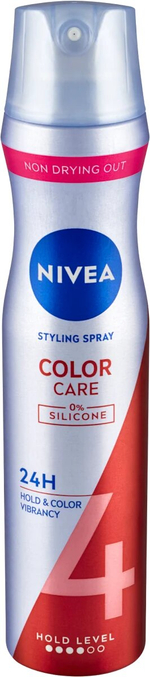 Лак для волос Nivea Color Care 24 часа, без силиконов, с пантенолом и витамином В3, 250 мл (Германия)