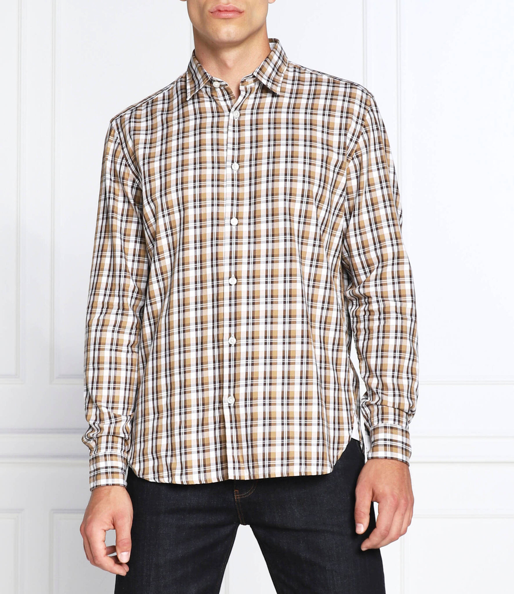 рубашка liam_53f BOSS BLACK - бежевый(50477852)
