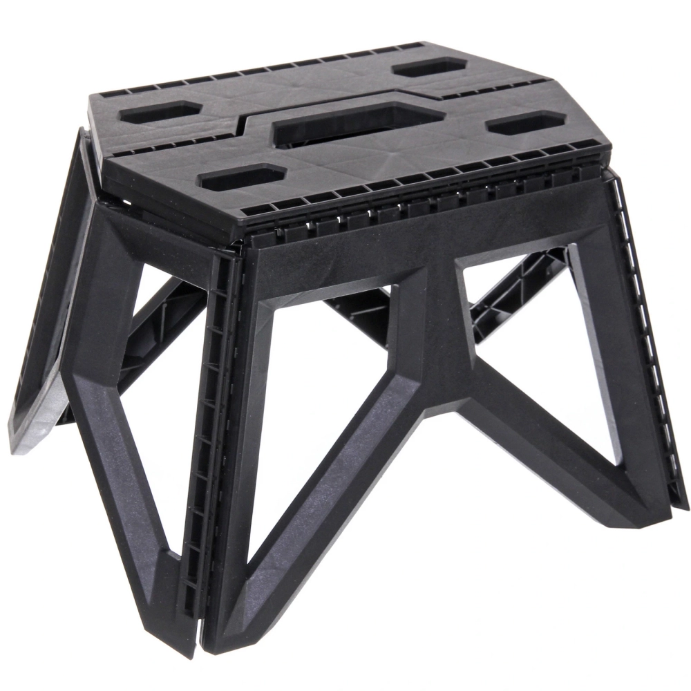 Табурет складной PL-101S, 32*28*24 см, до 100 кг, черный