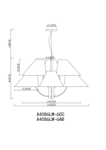 Подвесная люстра Arte Lamp RONDO A4086LM-6CC, 6хE14