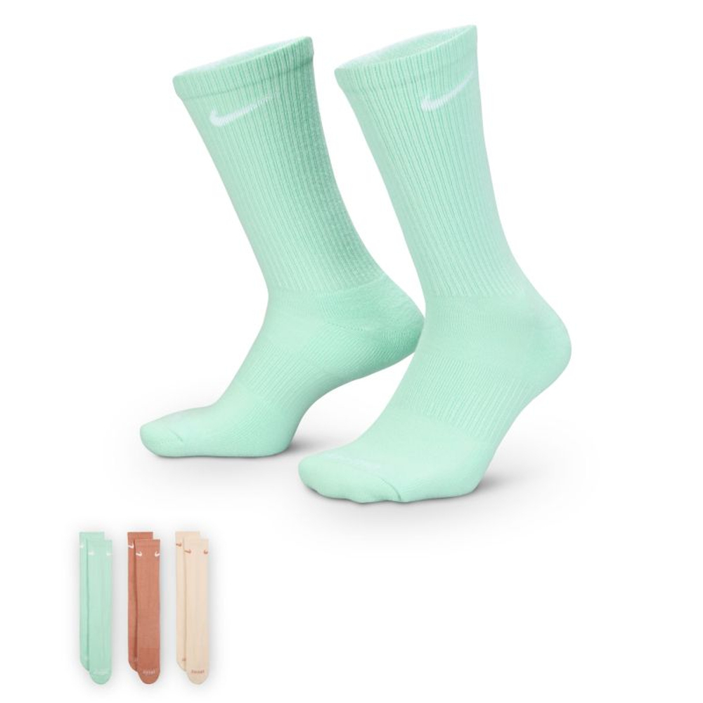 Теннисные носки Nike Everyday Plus Cushioned Training Crew 3P - multicolor