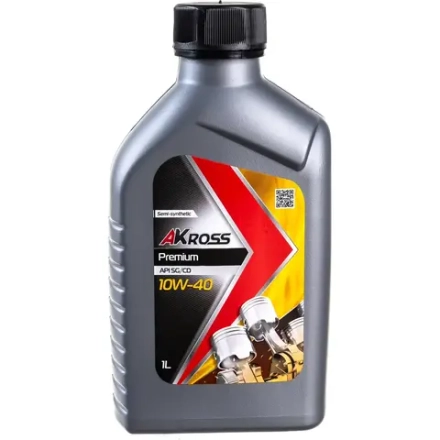 Масло моторное AKross Premium 10W40 SG/CD 1л