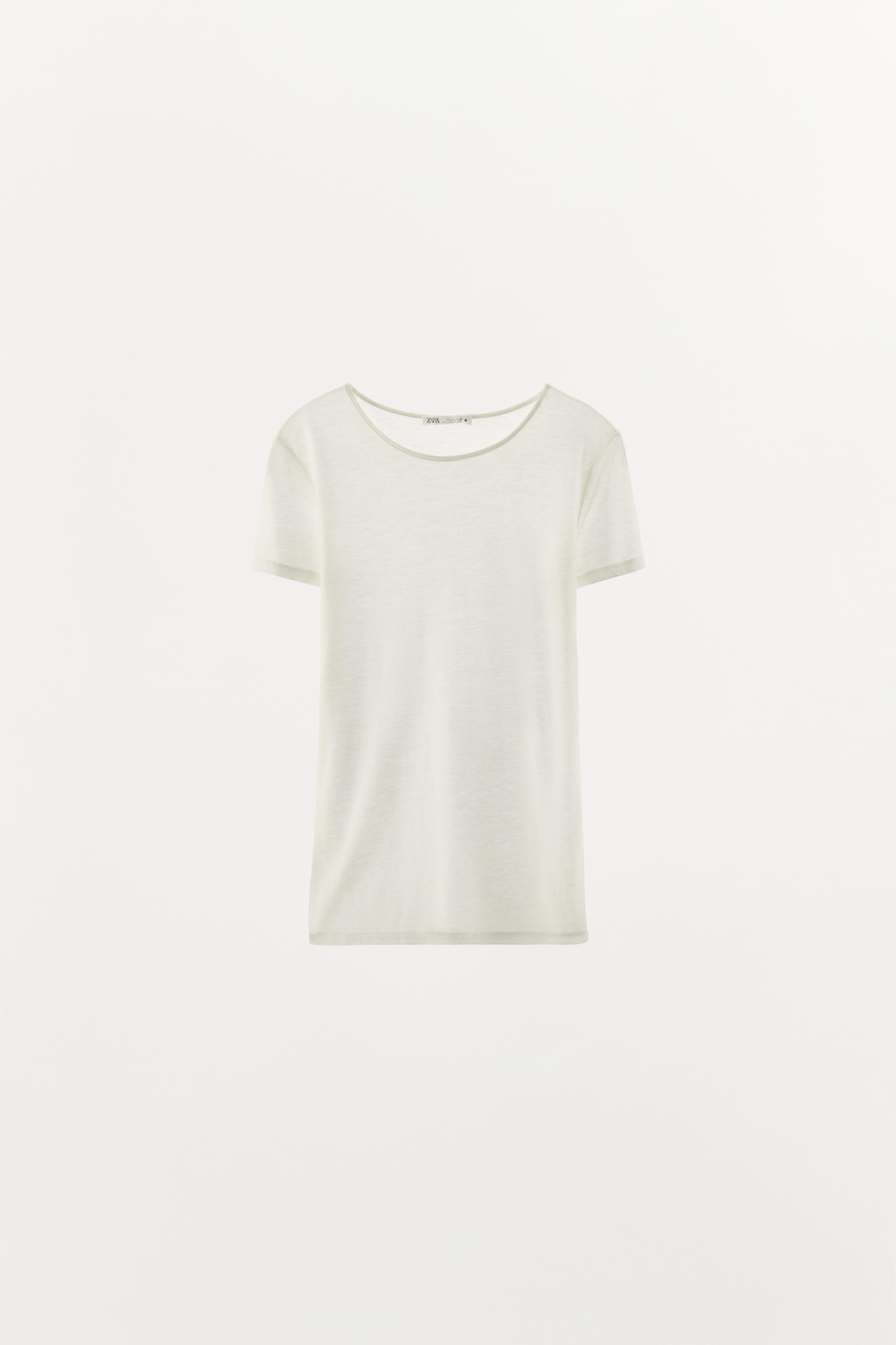 ФУТБОЛКА ИЗ СМЕСИ ШЕРСТИ — ZARA