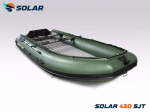 Лодка надувная моторная solar-430 super jet tunnel