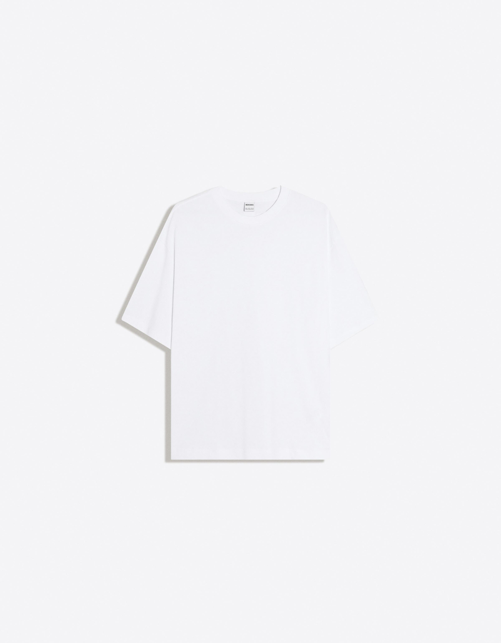 Мужская плотная футболка boxy fit - BERSHKA