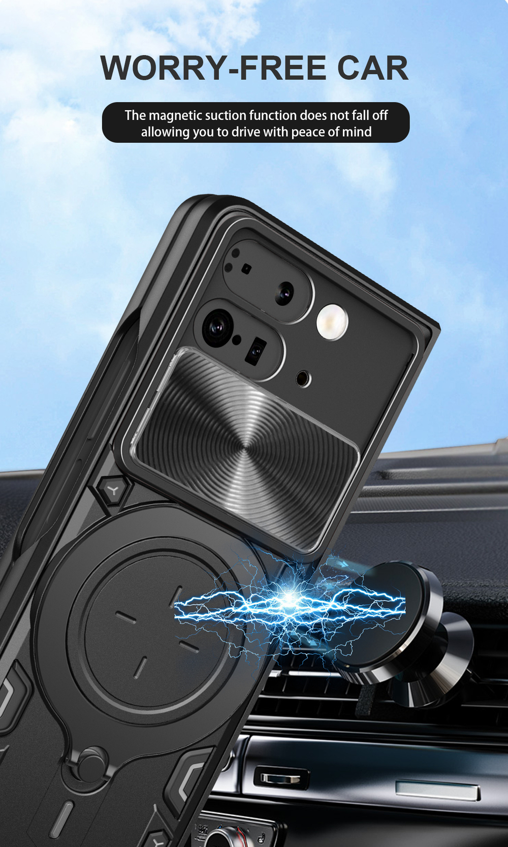 Чехол с кольцом Big Ring Case для Google Pixel 9 Pro Fold