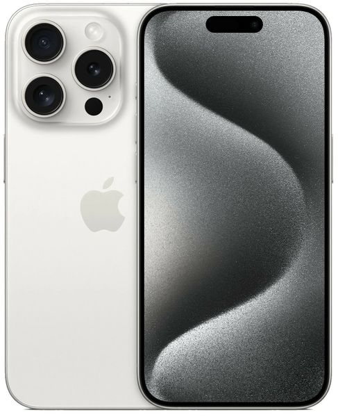 Смартфон Apple iPhone 15 Pro 1ТБ (nano-SIM и eSIM), Белый титан | White Titanium