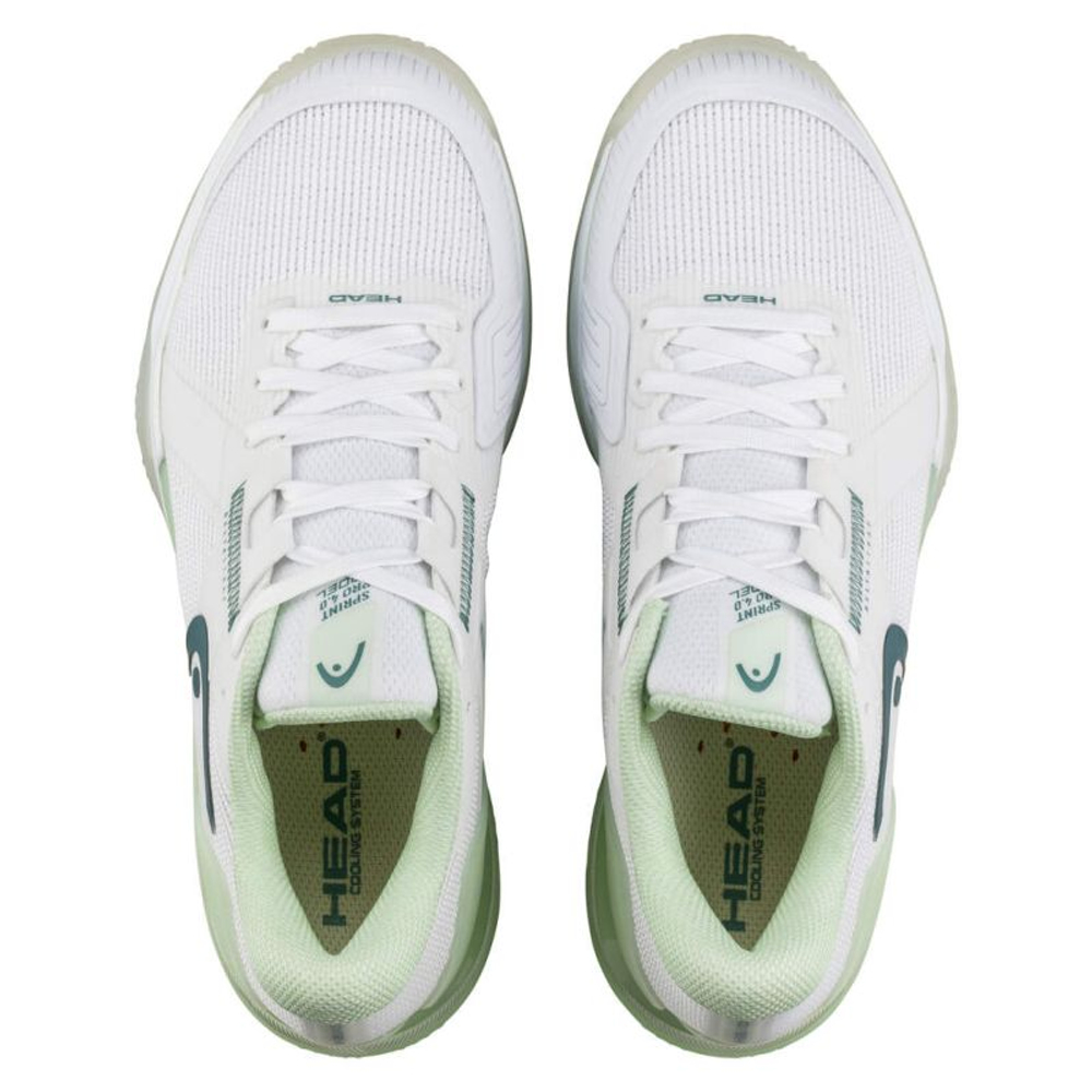 Женские туфли для падела Head Sprint Pro 4.0 Padel - white/green