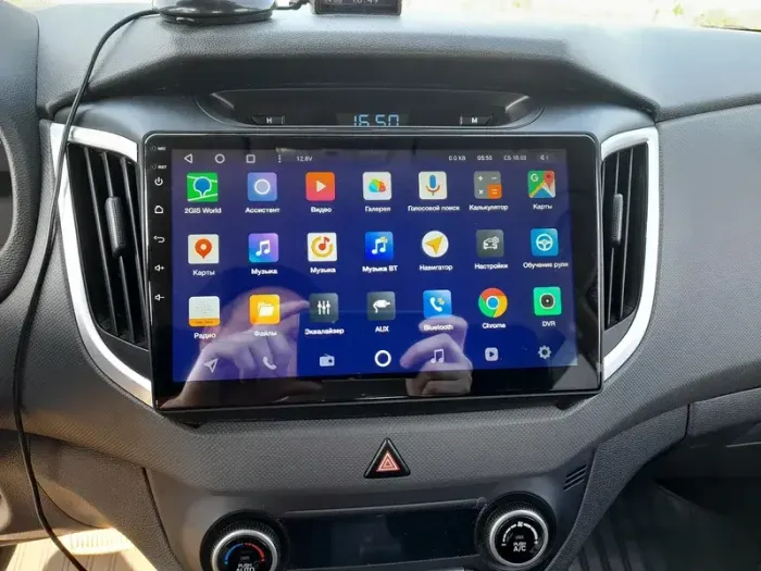 Магнитола для Hyundai Creta 1 2016-2021 - FarCar S400-TS18 монитор 10.36" QLED на Android 14, CarPlay, 4G SIM-слот